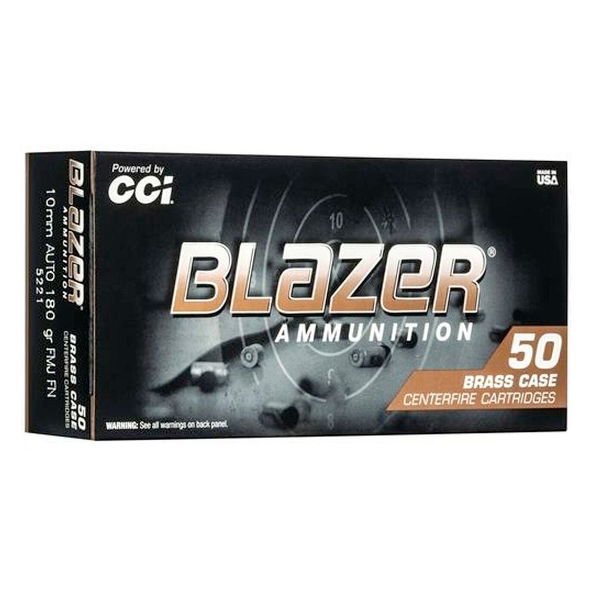 CCI Blazer Brass 10mm 180GR Ammunition