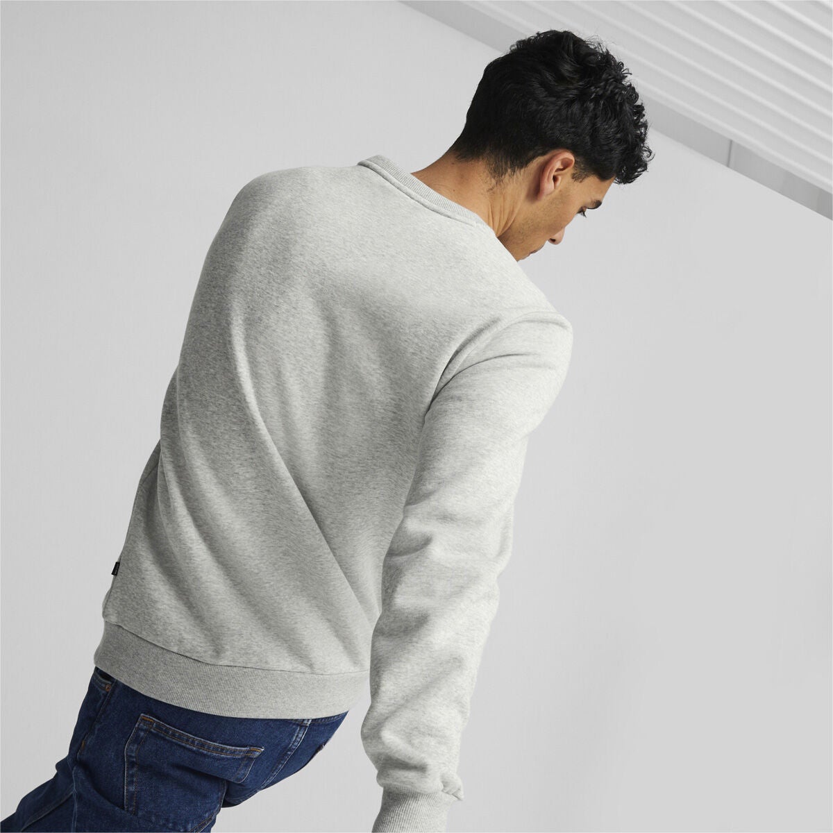 Puma Men's ESS+ 2 Col Big Logo Crew Fleece Athletic Apparel