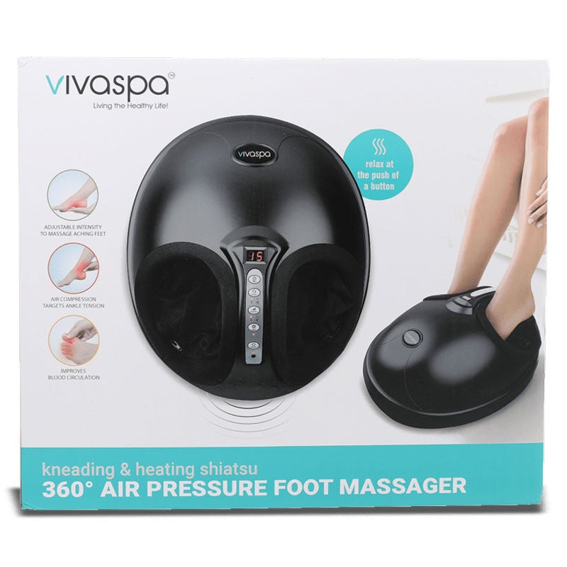 Brookstone Shiatsu 360 Degree Air Pressure Foot Massager with Heat   Kneading