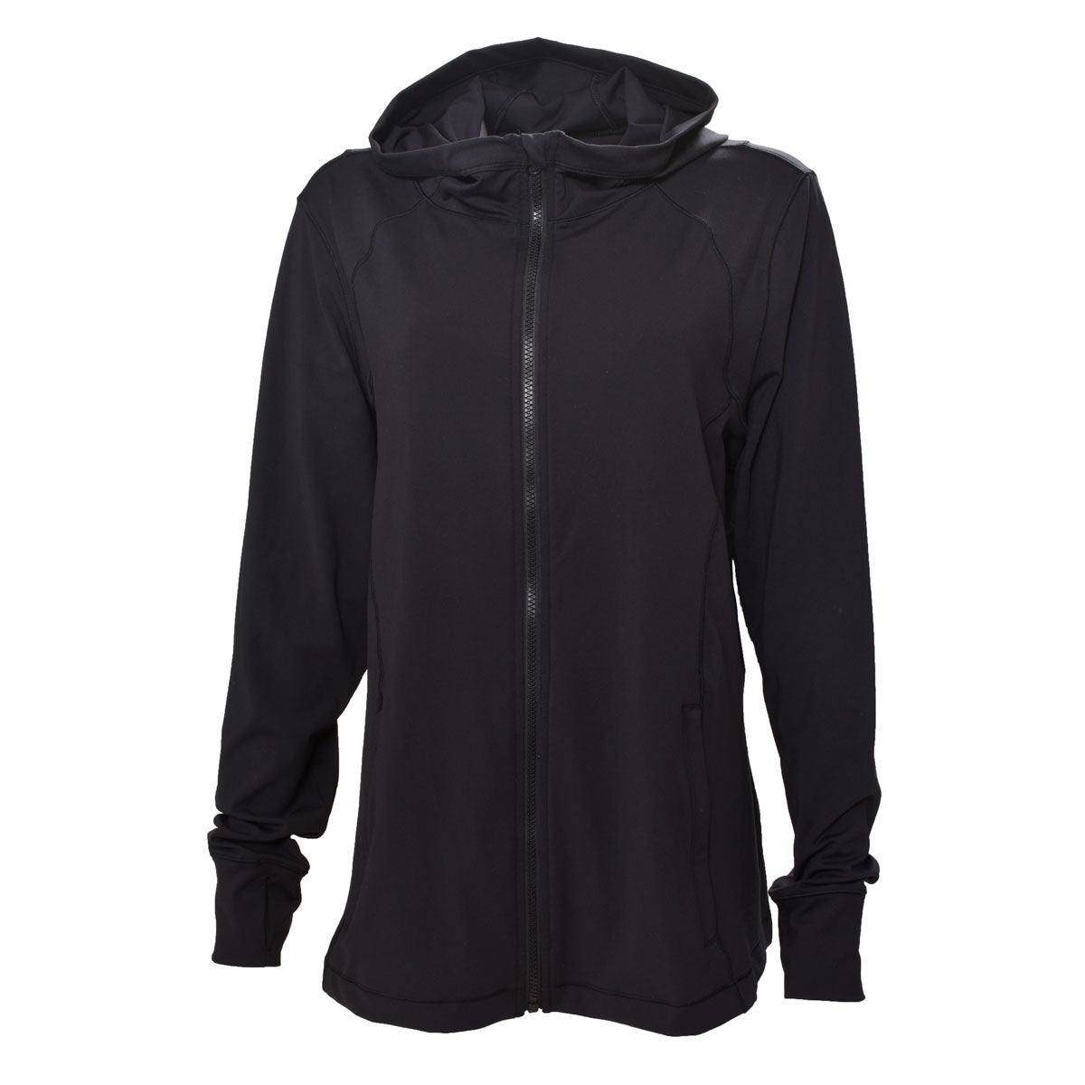 Yogalux Women's Full Zip Plus Sized Hooded Jacket