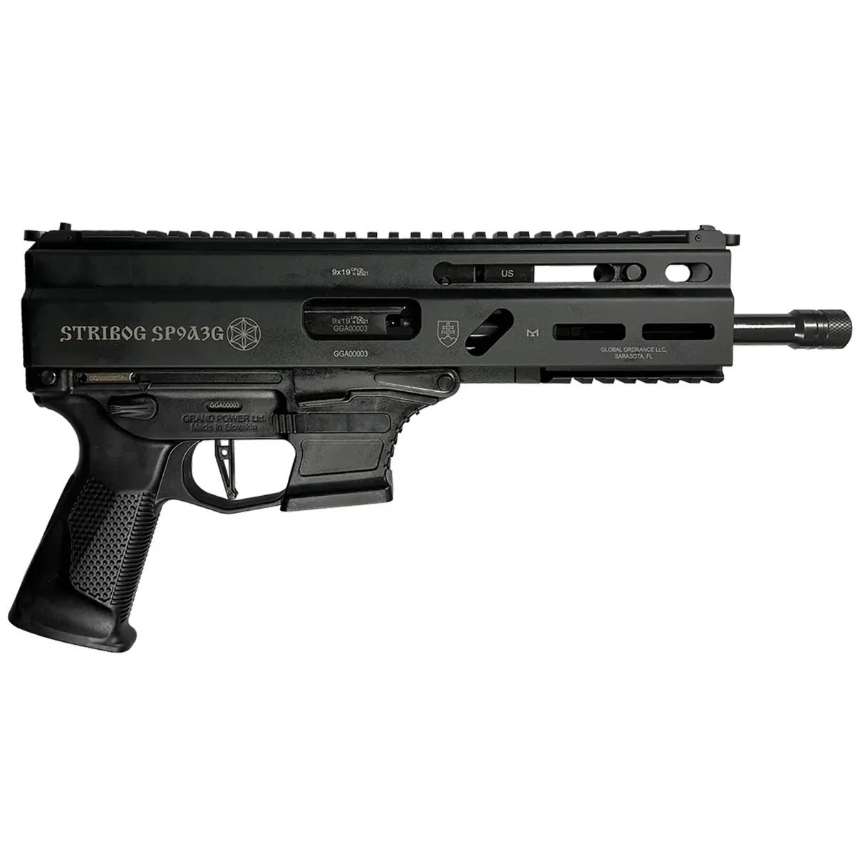 Grand Power STRIBOG SP9A3G9M*CA*BLK Tactical Centerfire Rifle