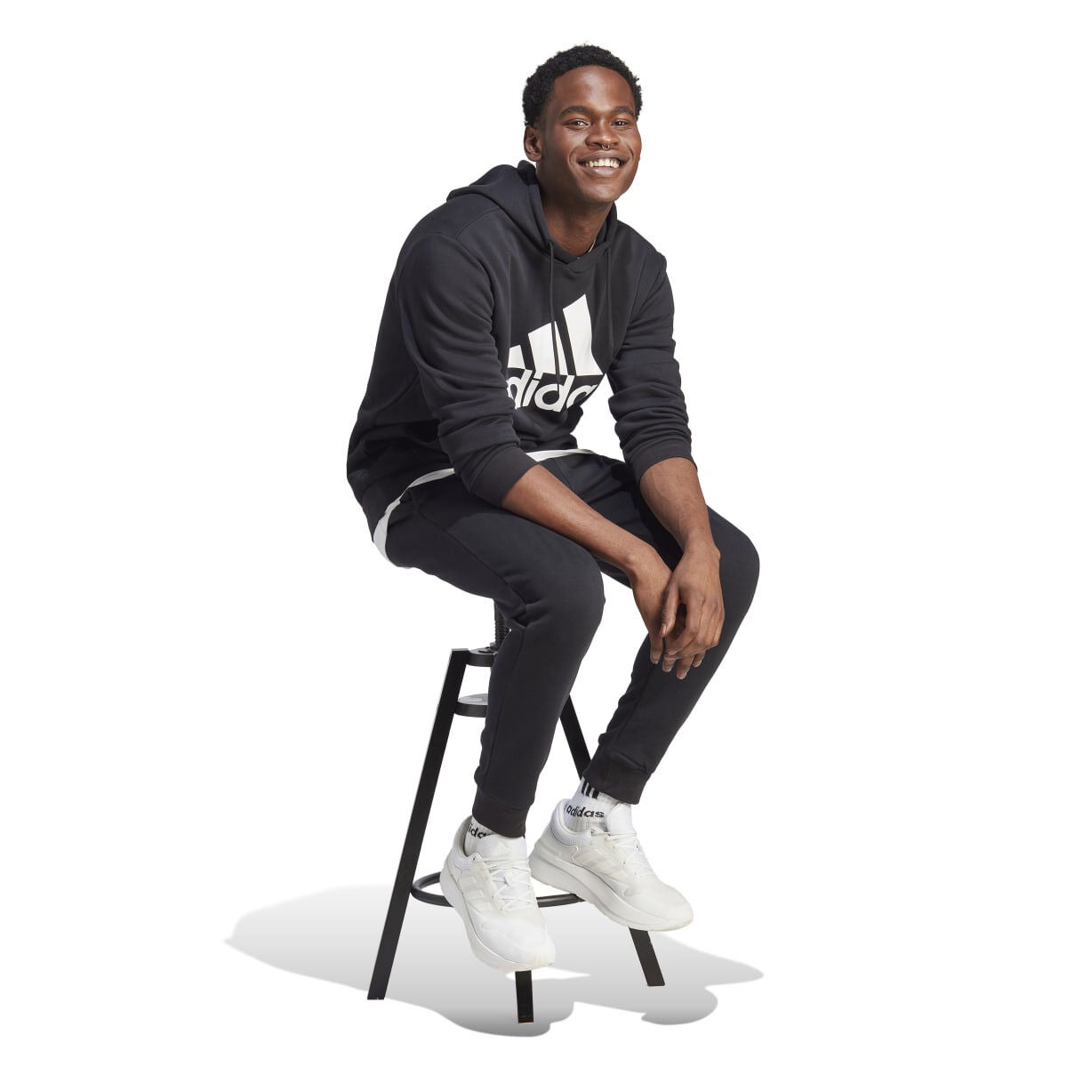 adidas Men's Big Logo Flc Hood