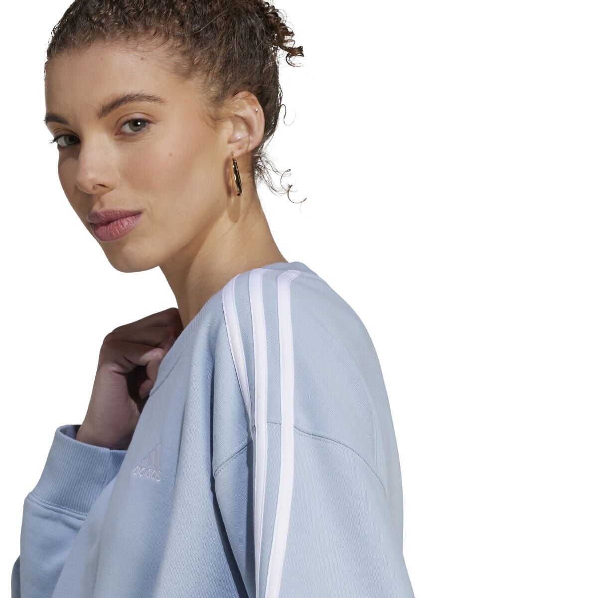 adidas Women's Essentials 3-Stripes Crop Sweatshirt