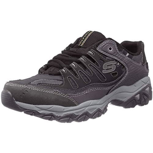Skechers Men's Qtr Cut Out Lace Up Trail Shoe W/Memory Foam