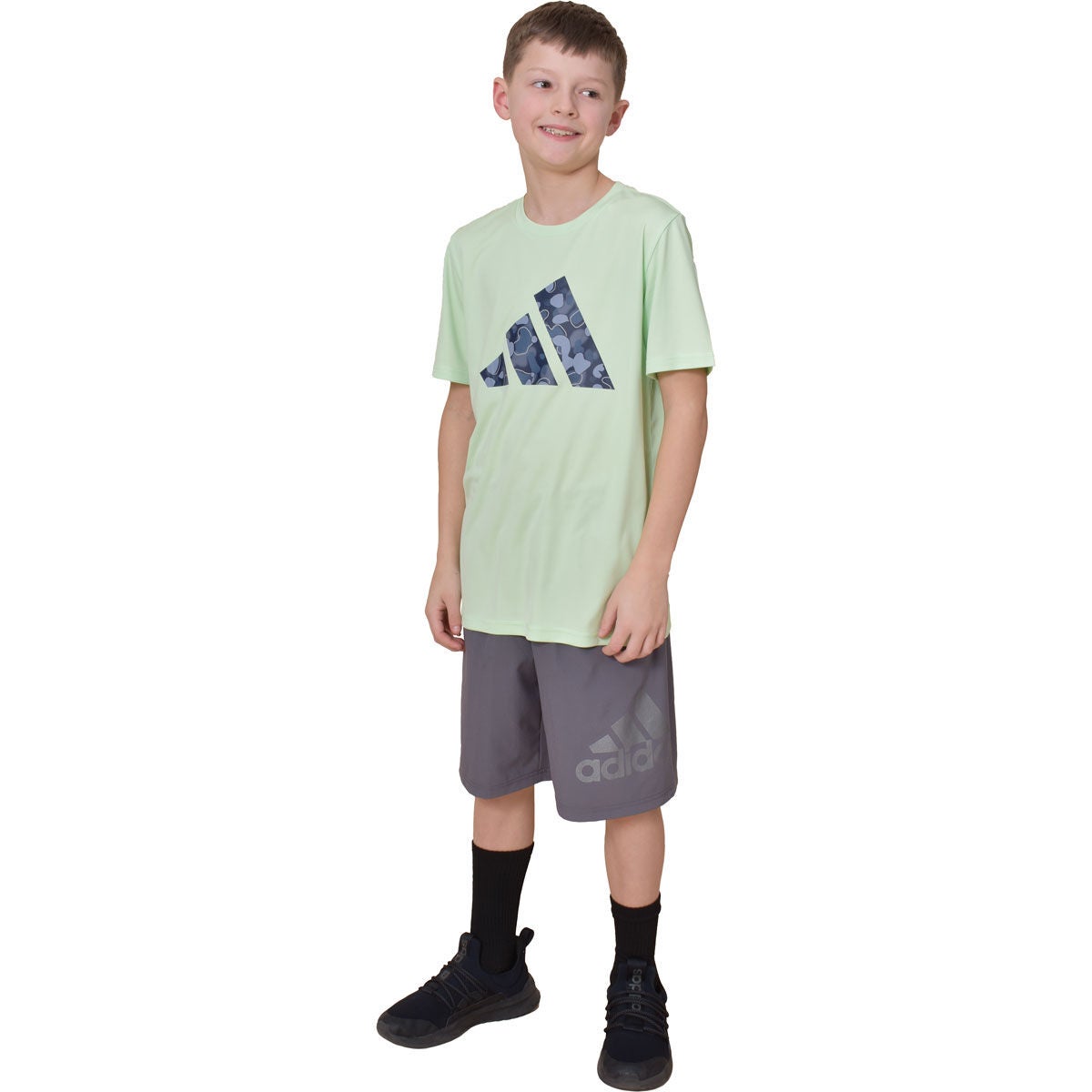 adidas Boy's Short Sleeve Badge Of Sport Tee