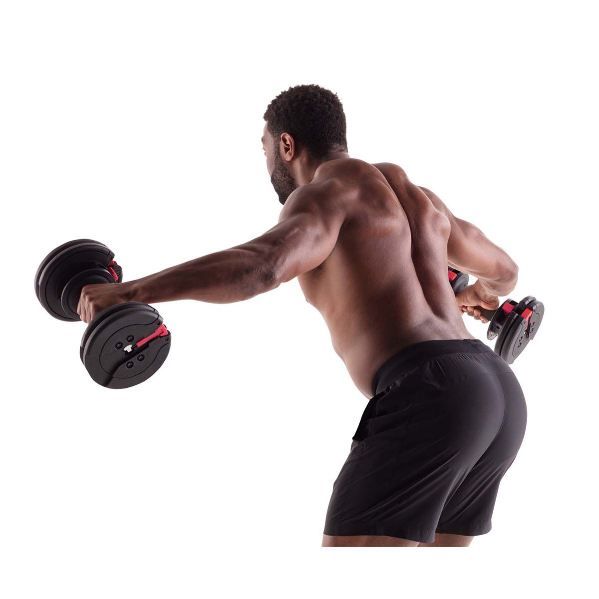 Weider 55lb Pair of Select-A-Weight Adjustable Dumbbells