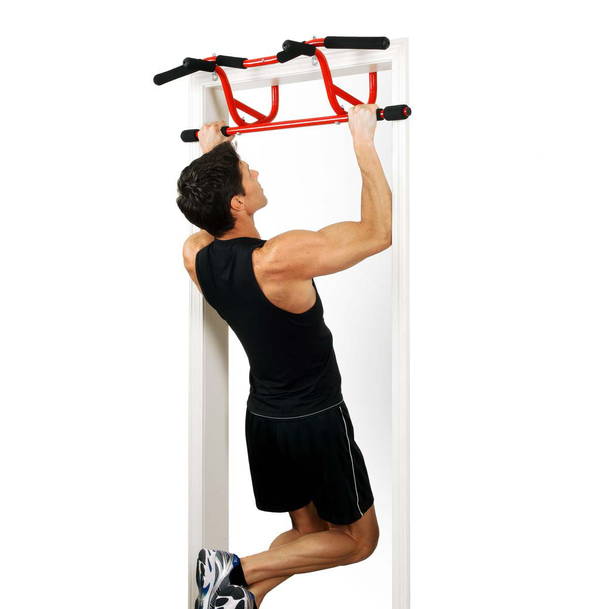 Go Fit Elevated Chin Up Station with Training Manual