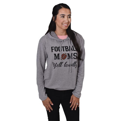Flawless Football Moms Yell Loud Hoodie