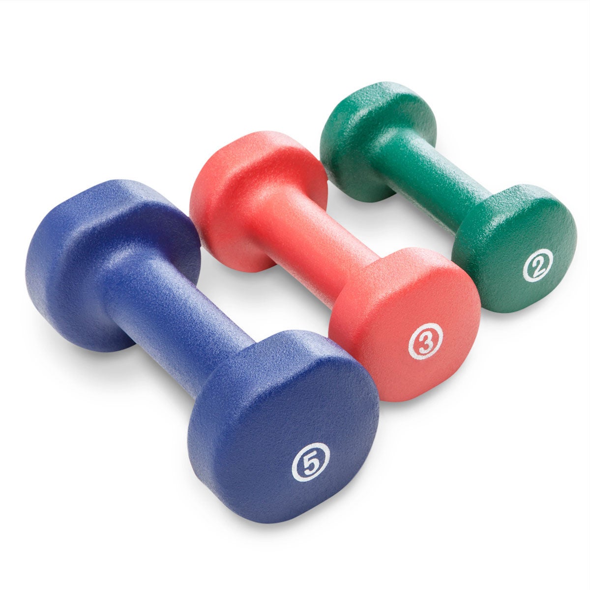 Marcy 3-Pair Neoprene Dumbbell Set with Case