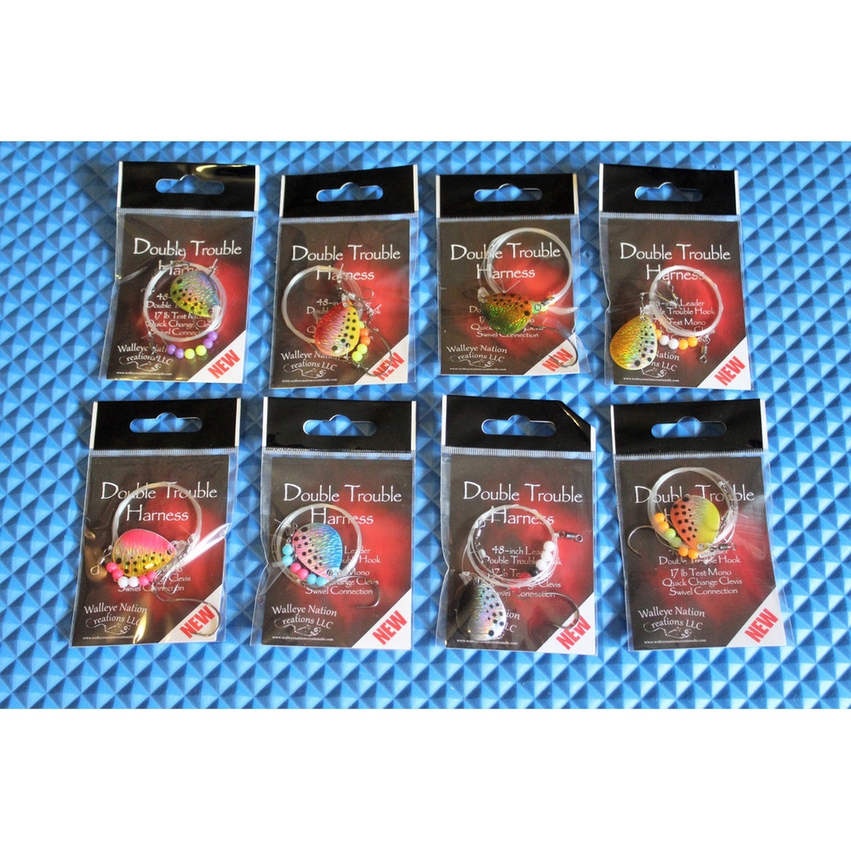 Walleye Nation Double Trouble Harness Firetiger Walleye Lure
