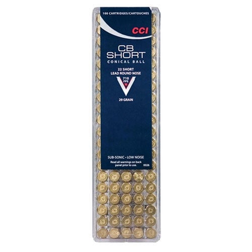 CCI CB Short .22 Short Ammunition 29 Grain Lead Round Nose Ammunition