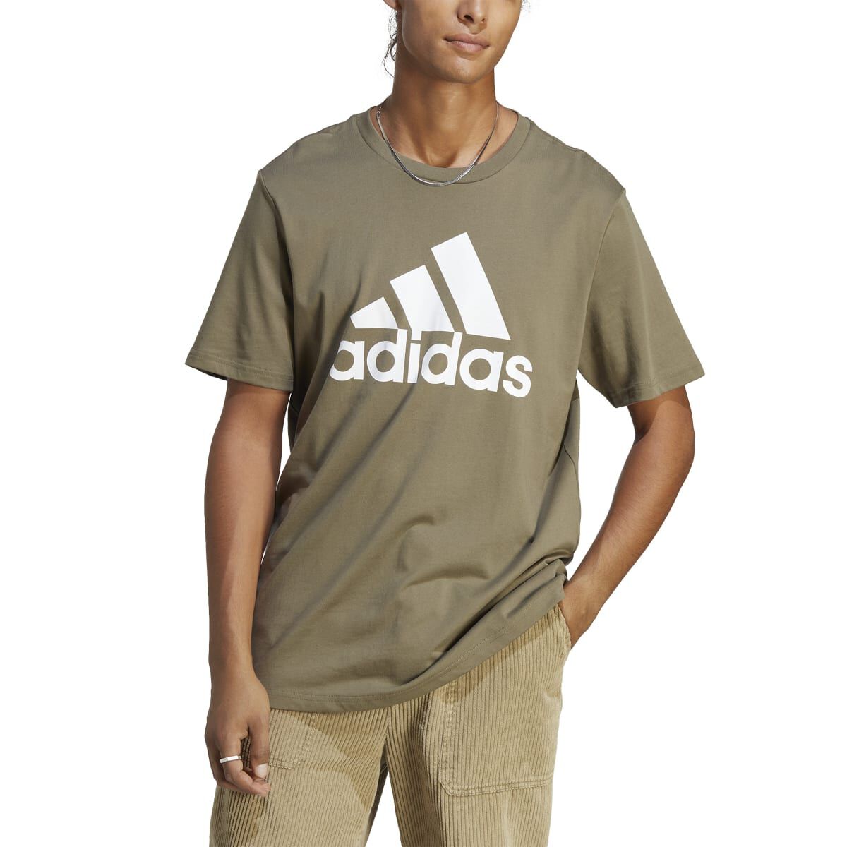 adidas Men's Essentials Single Jersey Big Logo Tee
