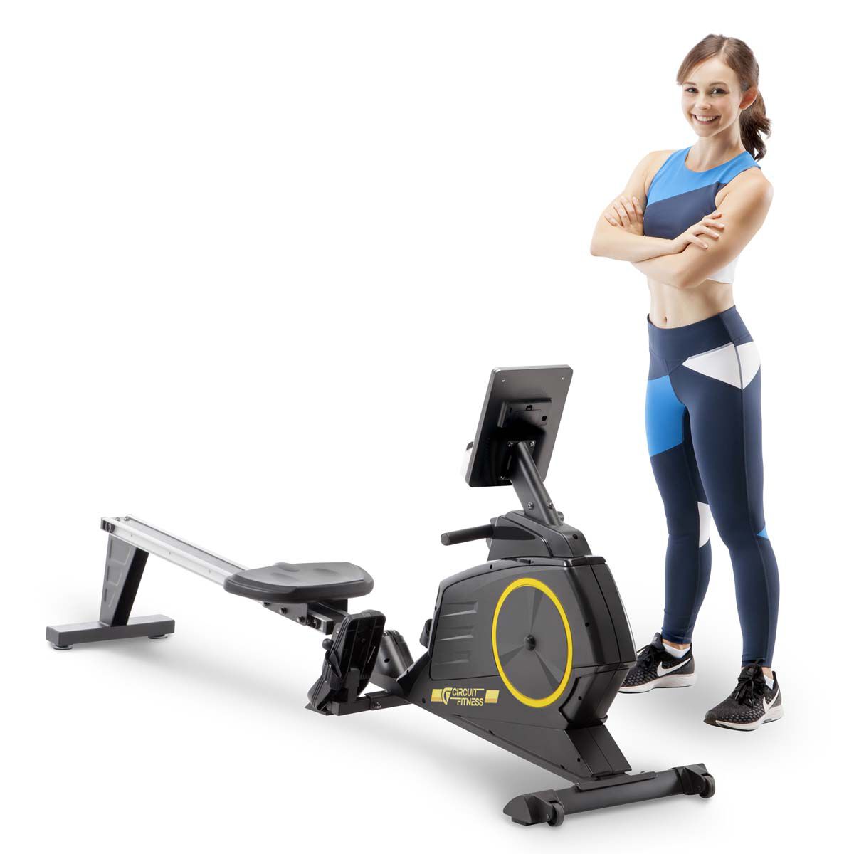 Circuit Fitness Deluxe Foldable Magnetic Rowing Machine