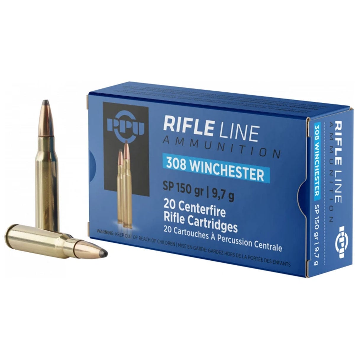 Ppu .308 Winchester Soft Point 150 Grain