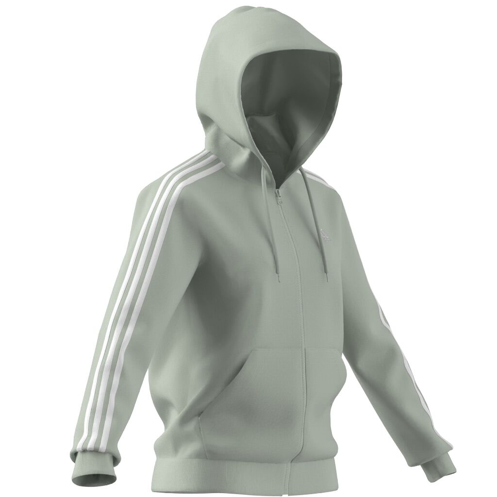 adidas Women's 3 Stripe Full Zip Hood