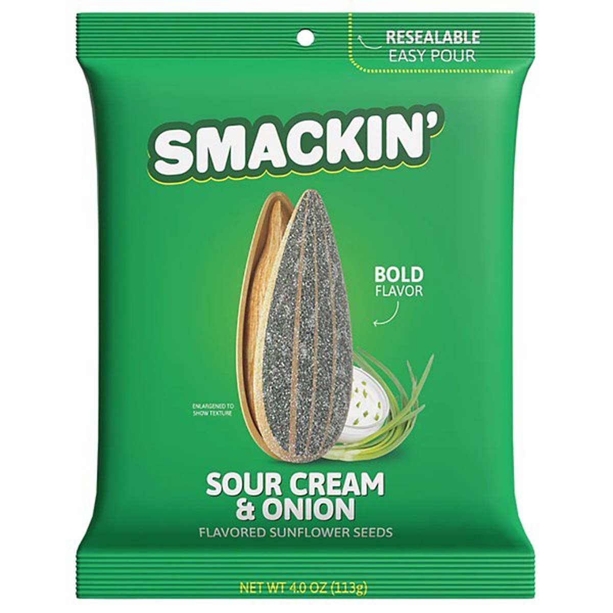 Smackin Seeds Sour Cream & Onion Sunflower Seeds
