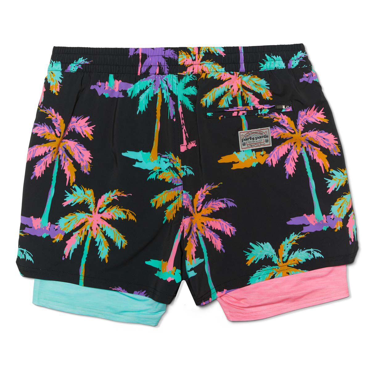 Party Pants Men's Funky Palms Short
