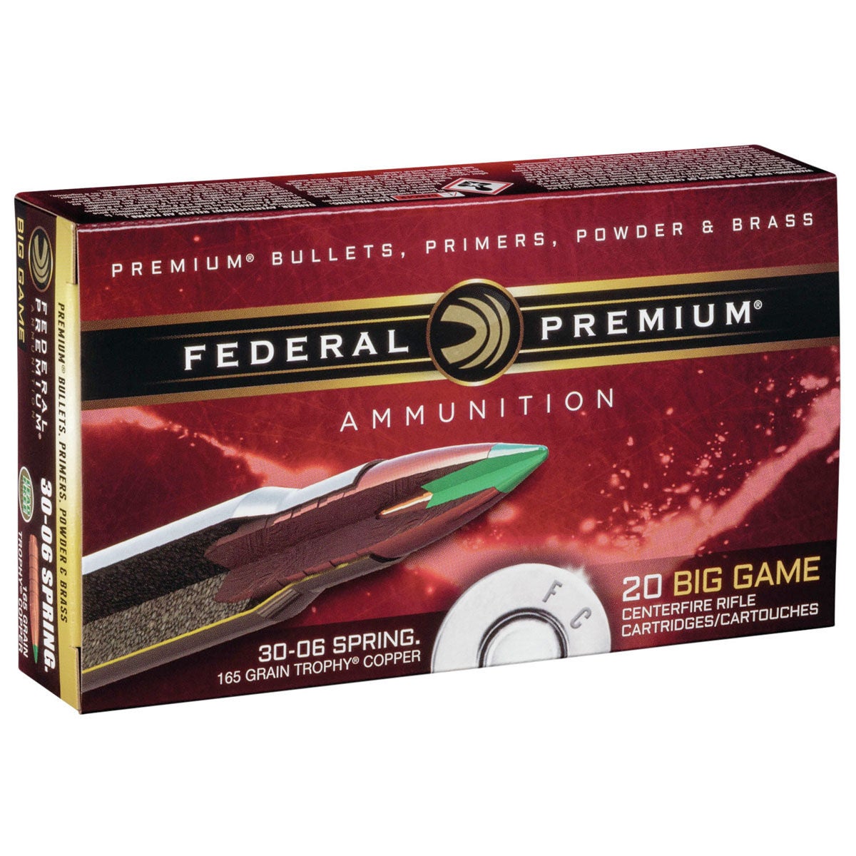 Federal .30-06 Trophy Copper 165GR Ammunition