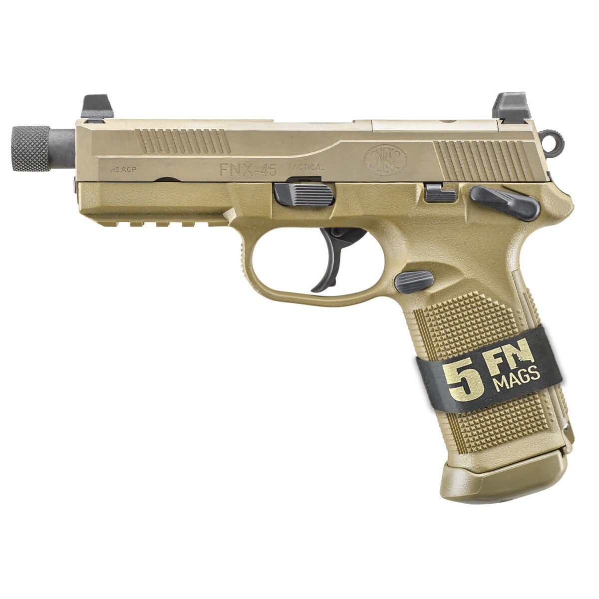 Fn FNX Tact 45ACP 10+1 5.30" Pistol