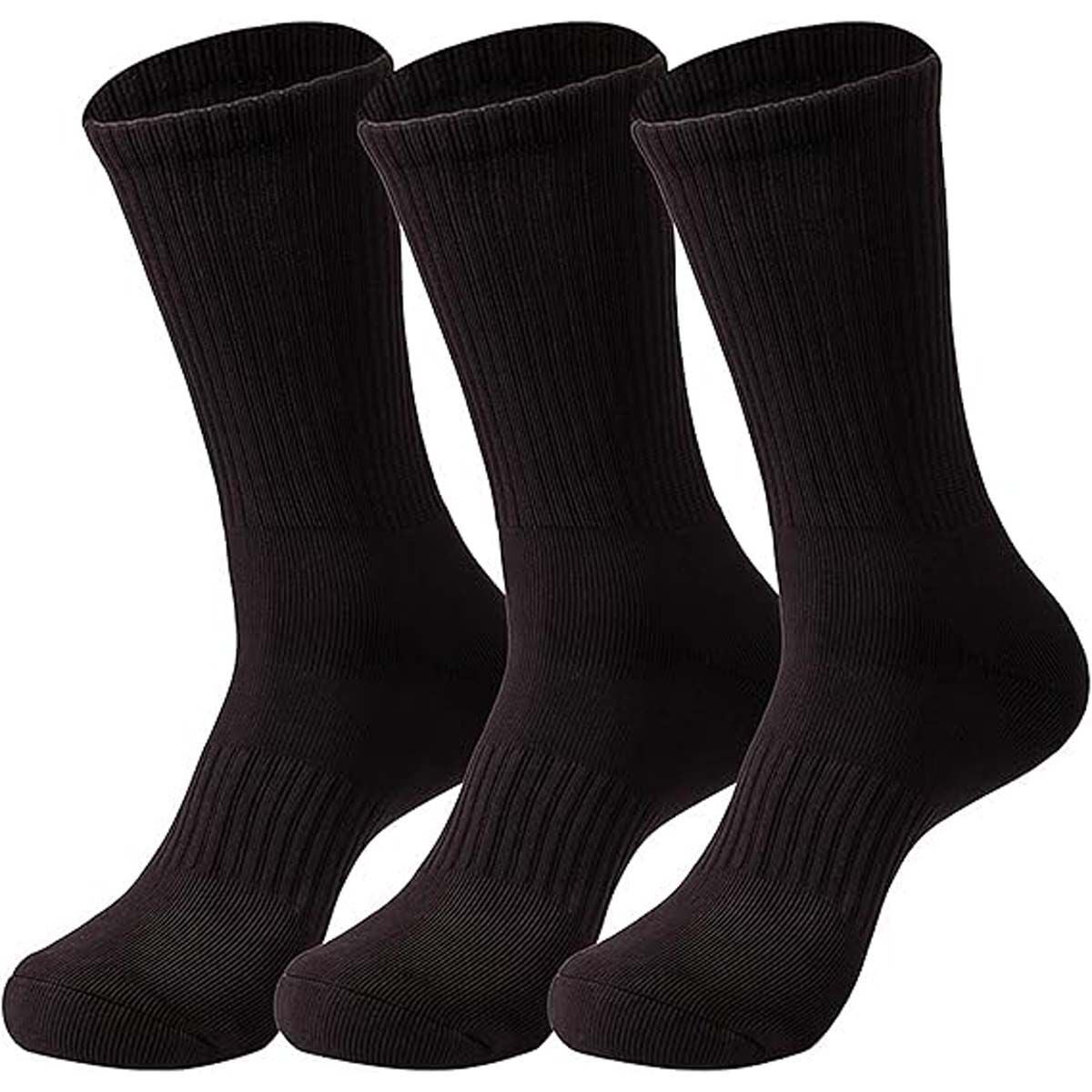 Wearproof Cotton Blend Crew Socks - 3 Pack
