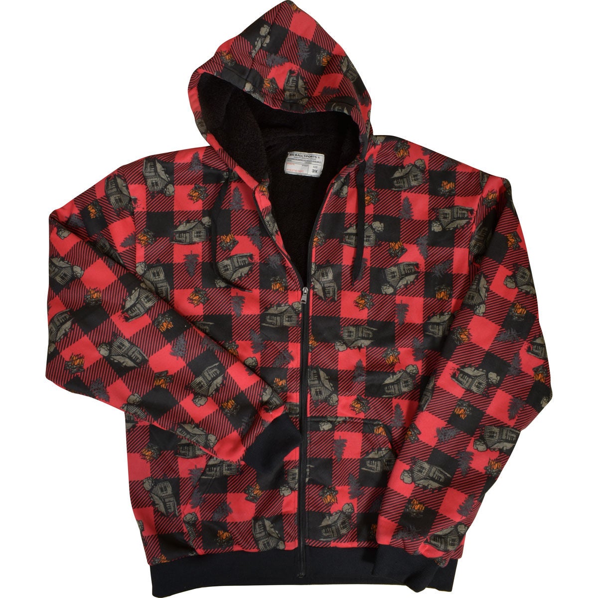 Big Ball Sports Men's Sherpa Lined Hoodie