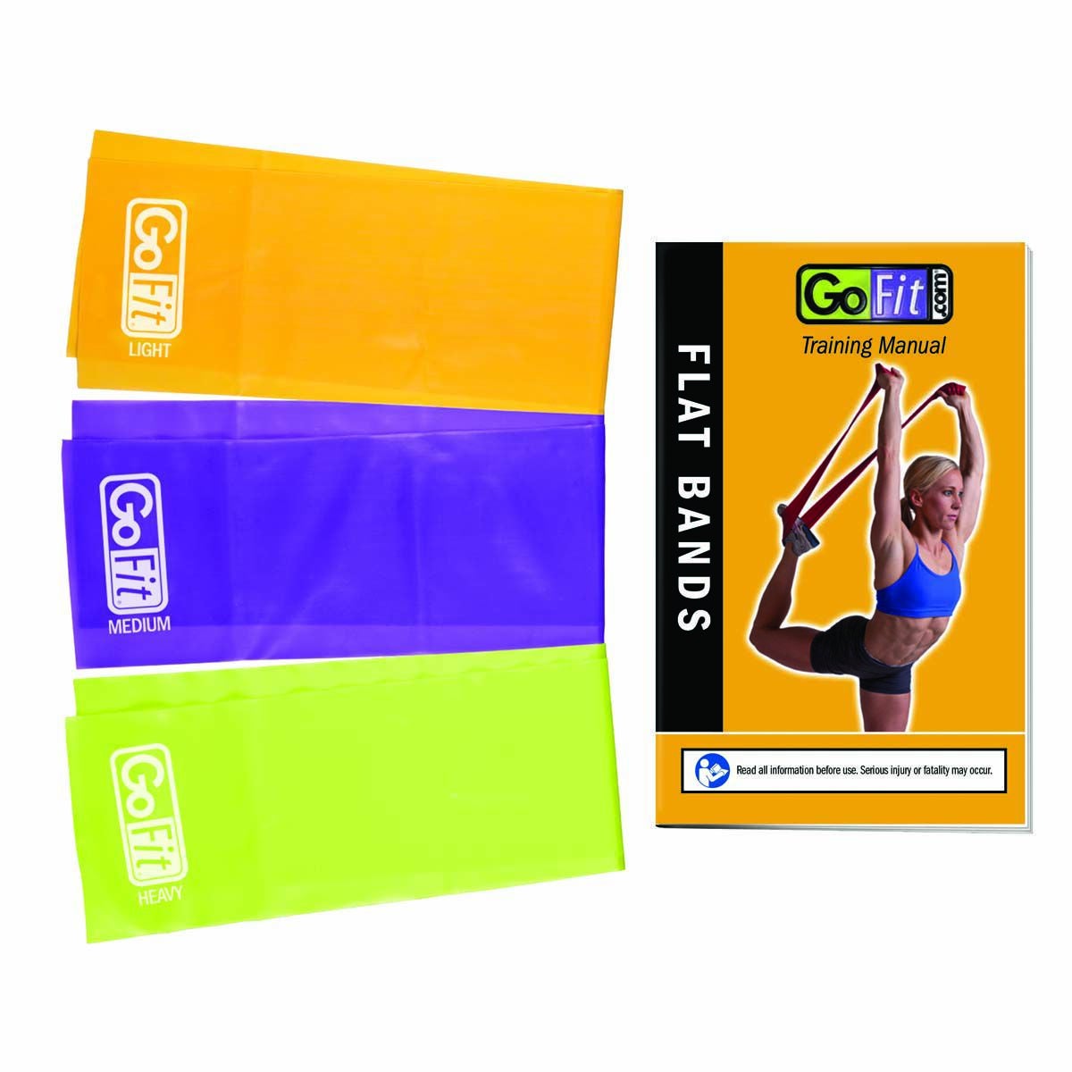 Go Fit 3pk Latex-Free Flat Band Set