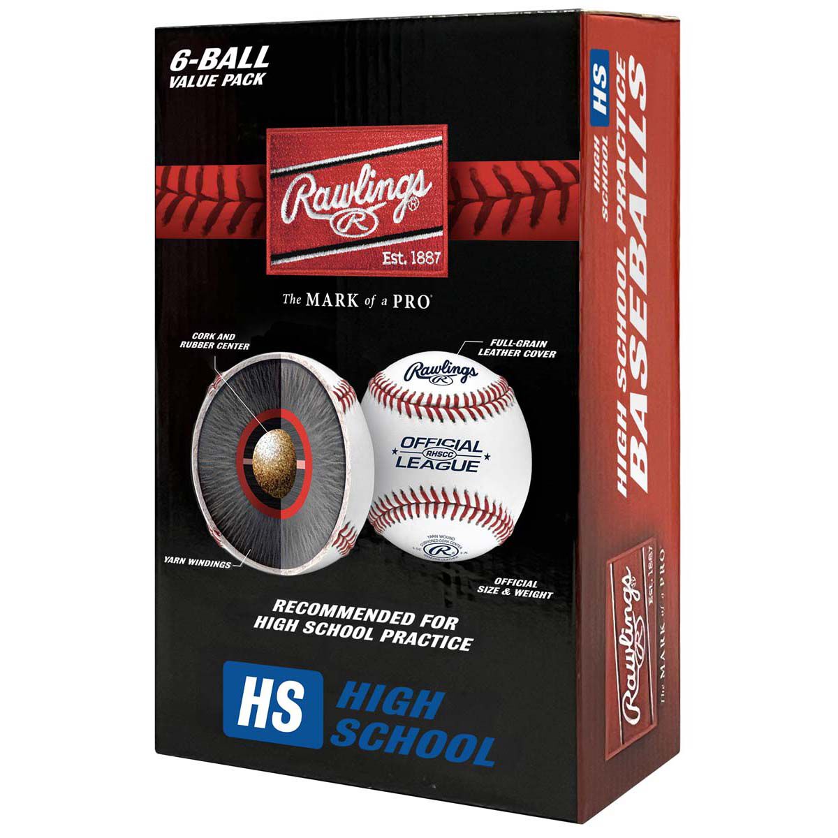 Rawlings 6pk High School Ball Pack