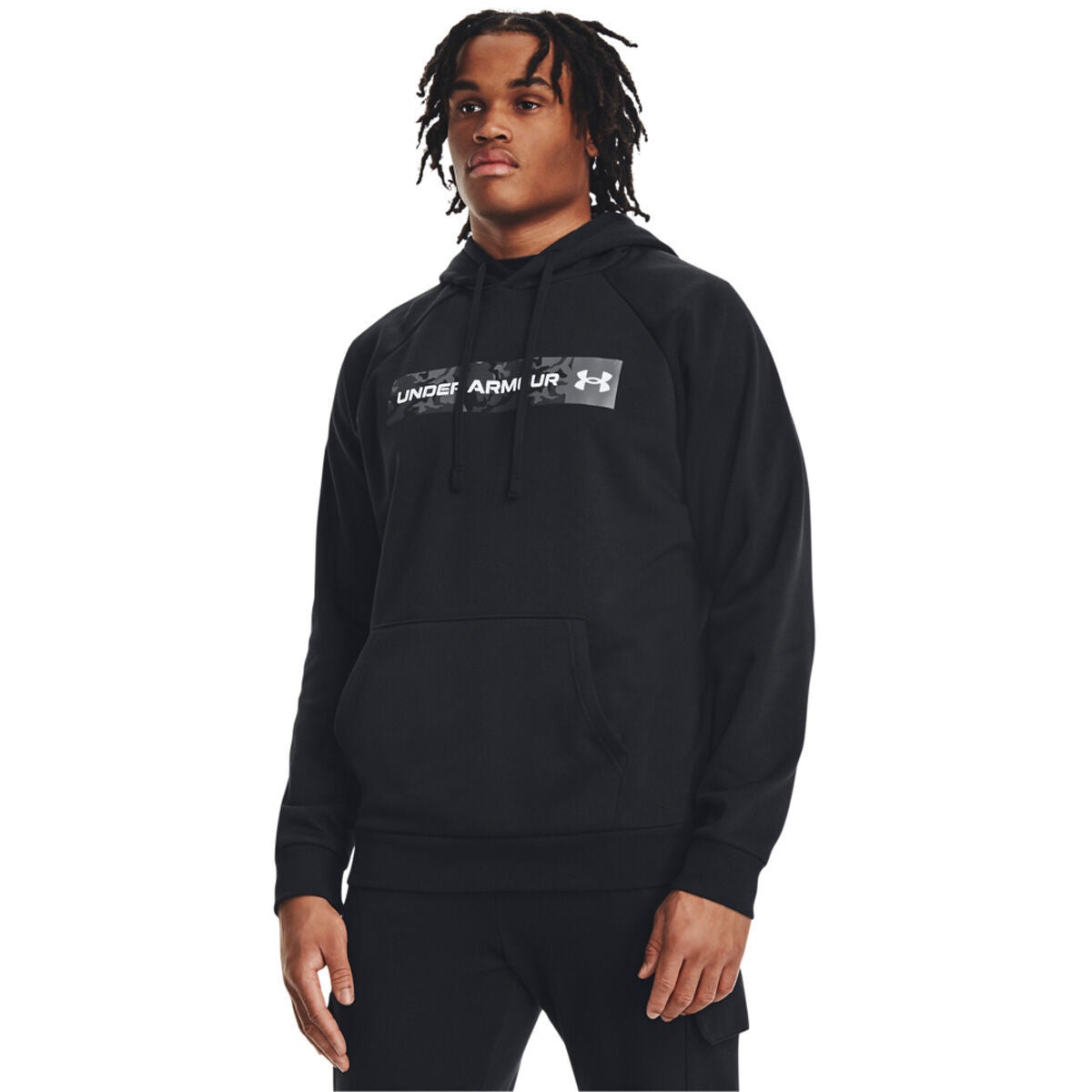 Under Armour Men's UA Rival Fleece Camo Chest Stripe Hoodie