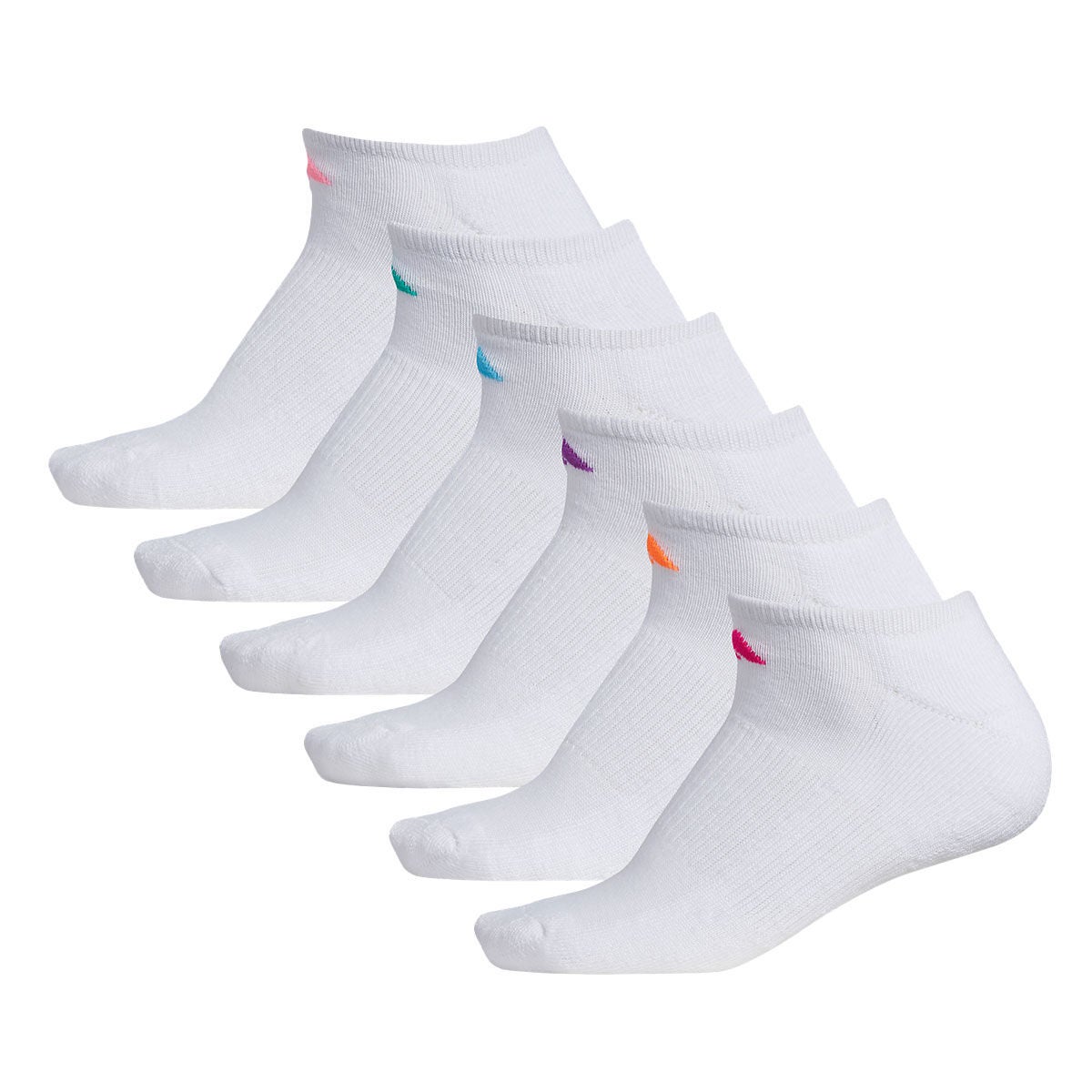 adidas Women's Athletic Cushioned 6-Pack No Show Sock