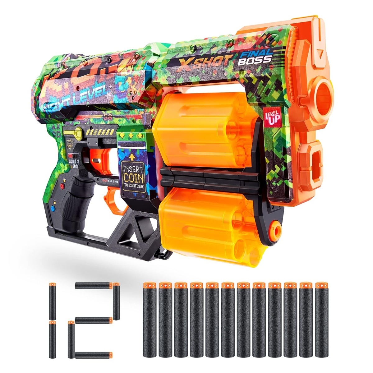 X-shot Skins Dread Foam Dart Blaster with 12 Darts