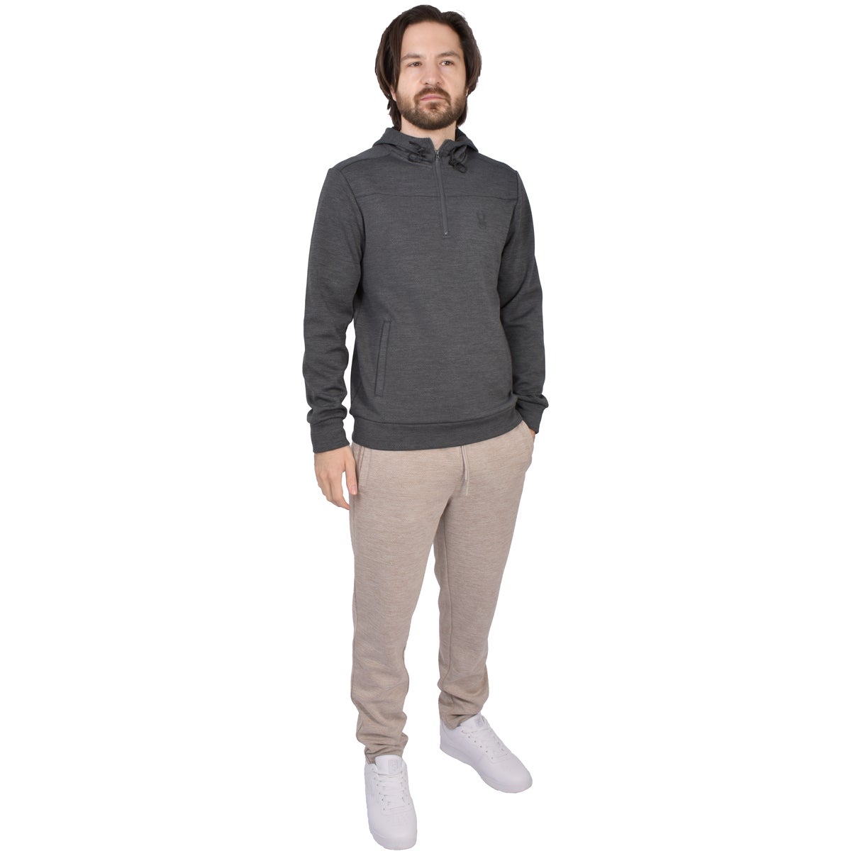 Spyder Men's Perforated 1/4 Zip Hoodie