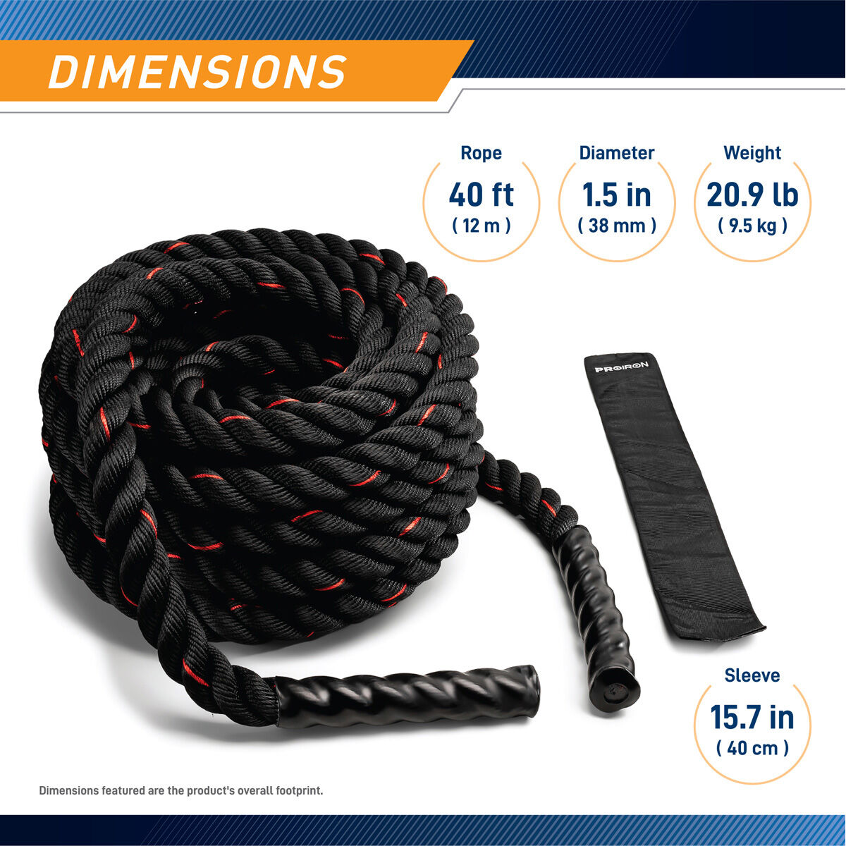 Proiron Battle Rope 12m (40ft)
