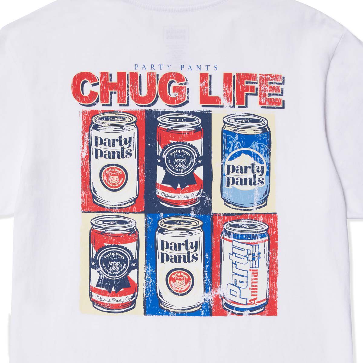 Party Pants Men's Chug Life Short Sleeve Tee
