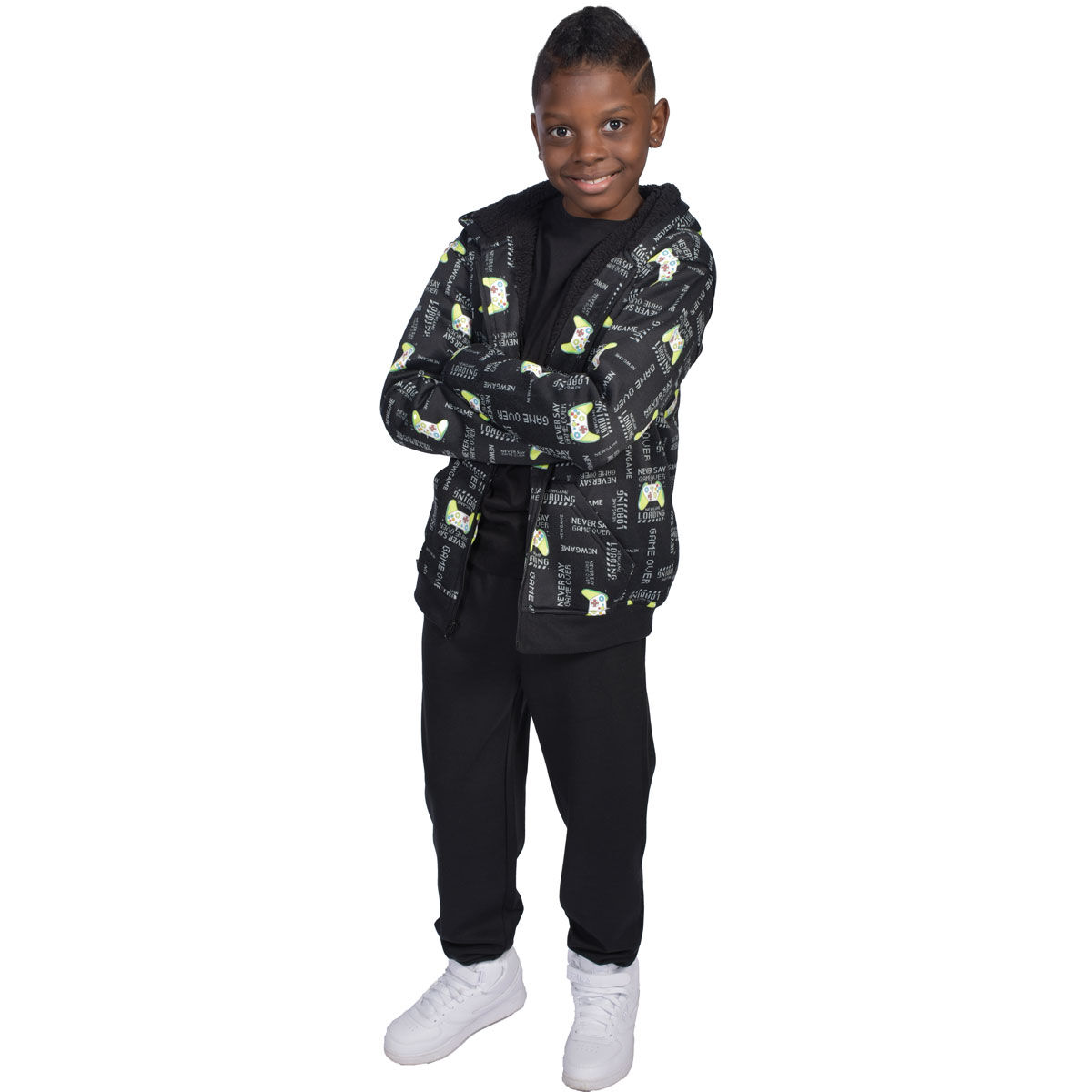 Canyon Creek Boy's Sherpa Full Zip Hoodie