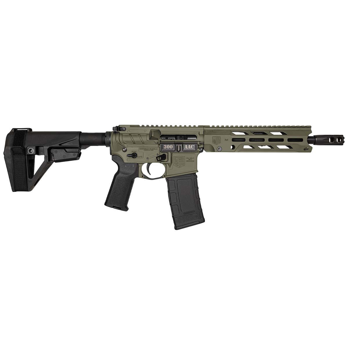Diamondback 300BO 10 30R BRACE ODG Handgun