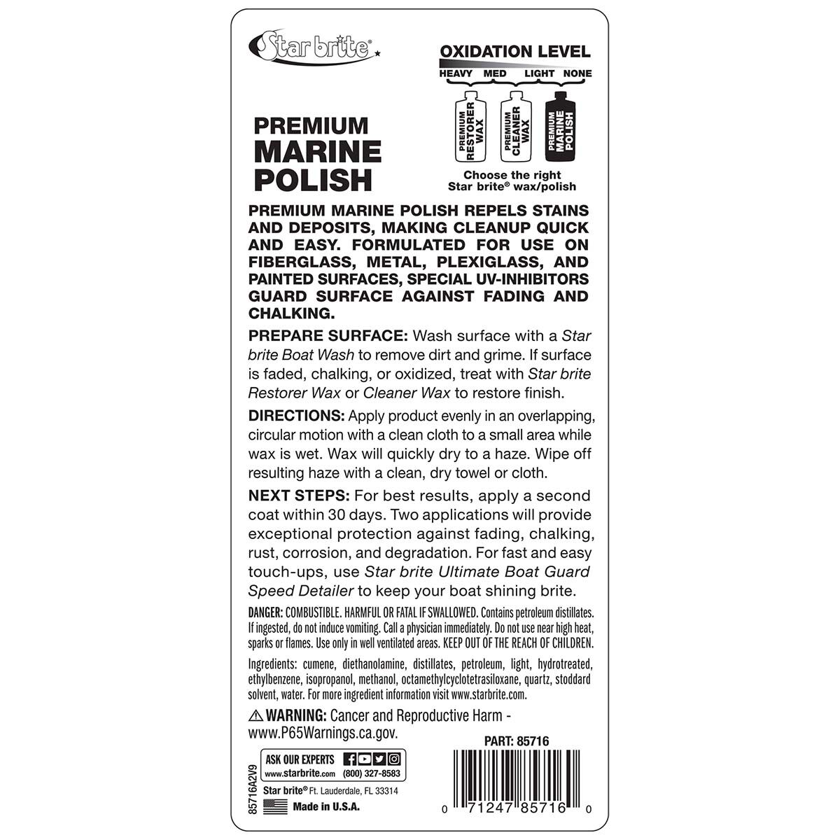 Starbrite Premium Marine Polish - 16Oz