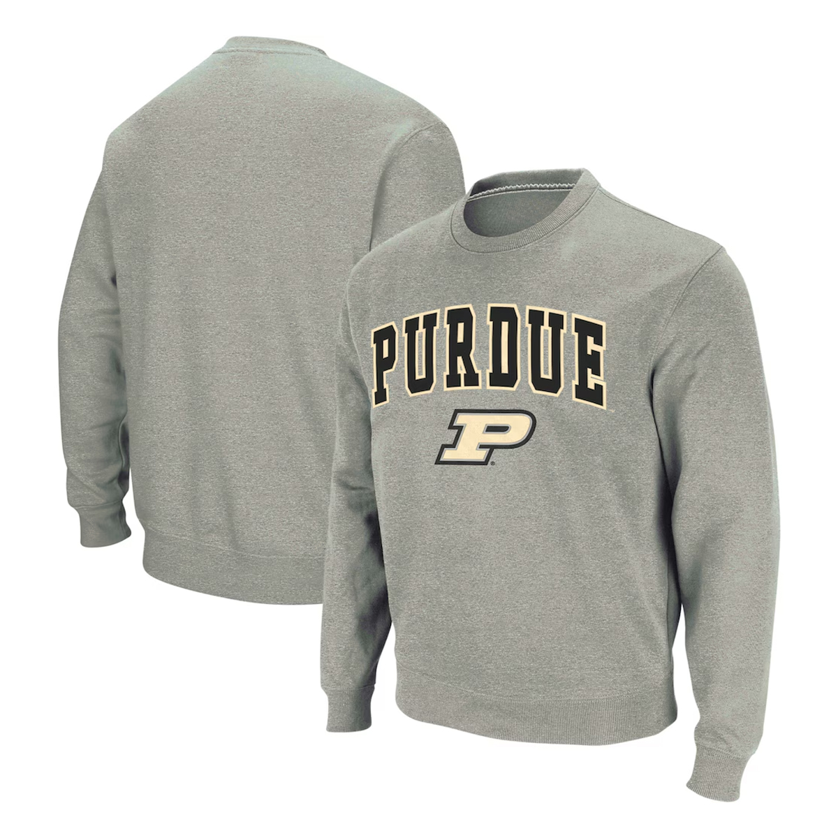 Colosseum Purdue Arch & Logo Crewneck Sweatshirt