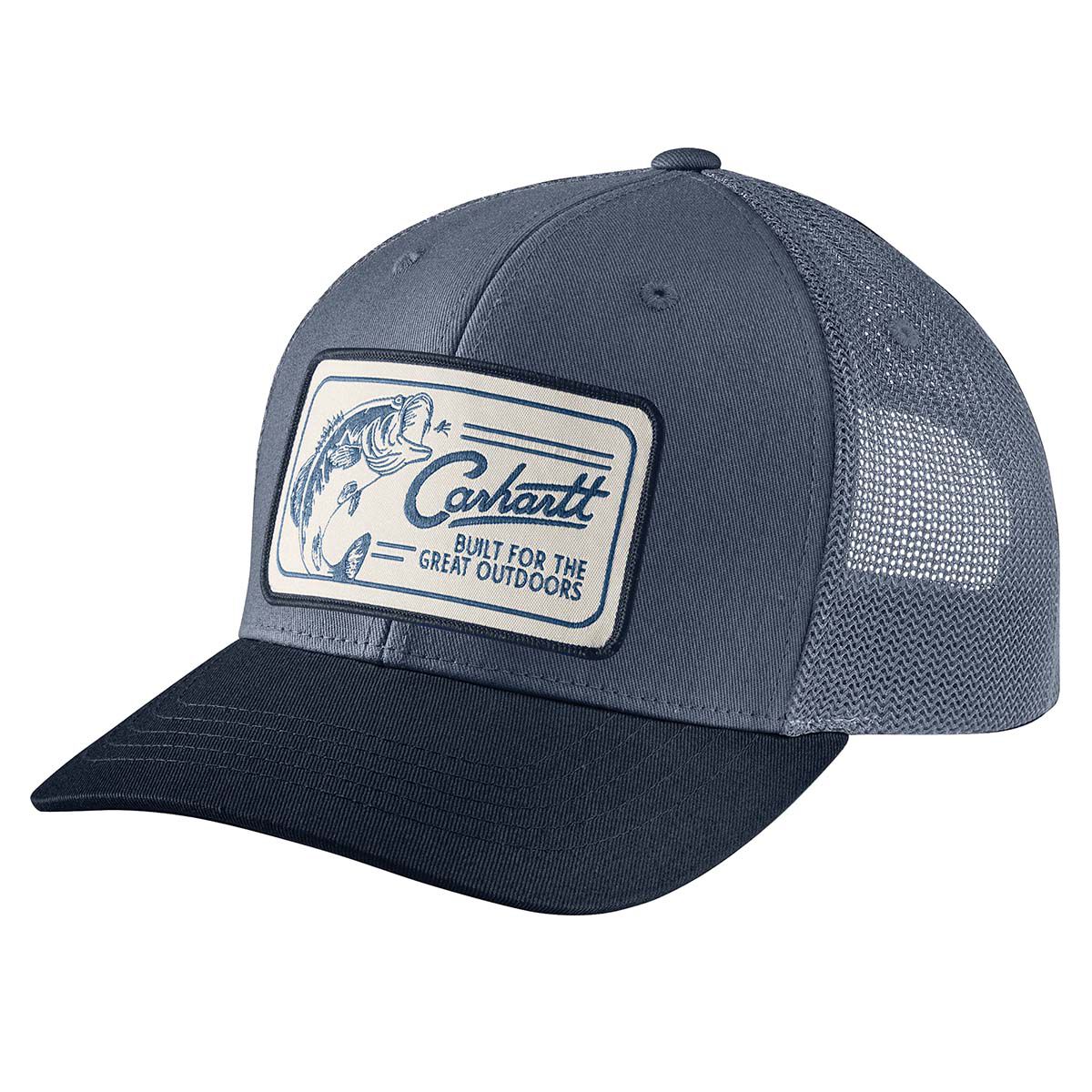 Carhartt Men's Canvas Mesh-Back Fish Patch Cap