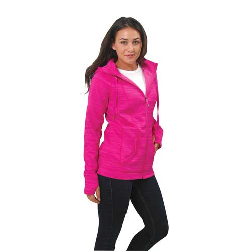 90 Degree Women's Full Zip Fleece Hoodie