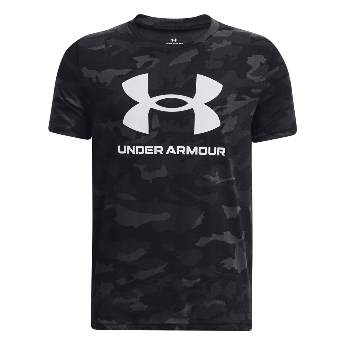 Under Armour Boys' UA Sportstyle Logo Printed Short Sleeve