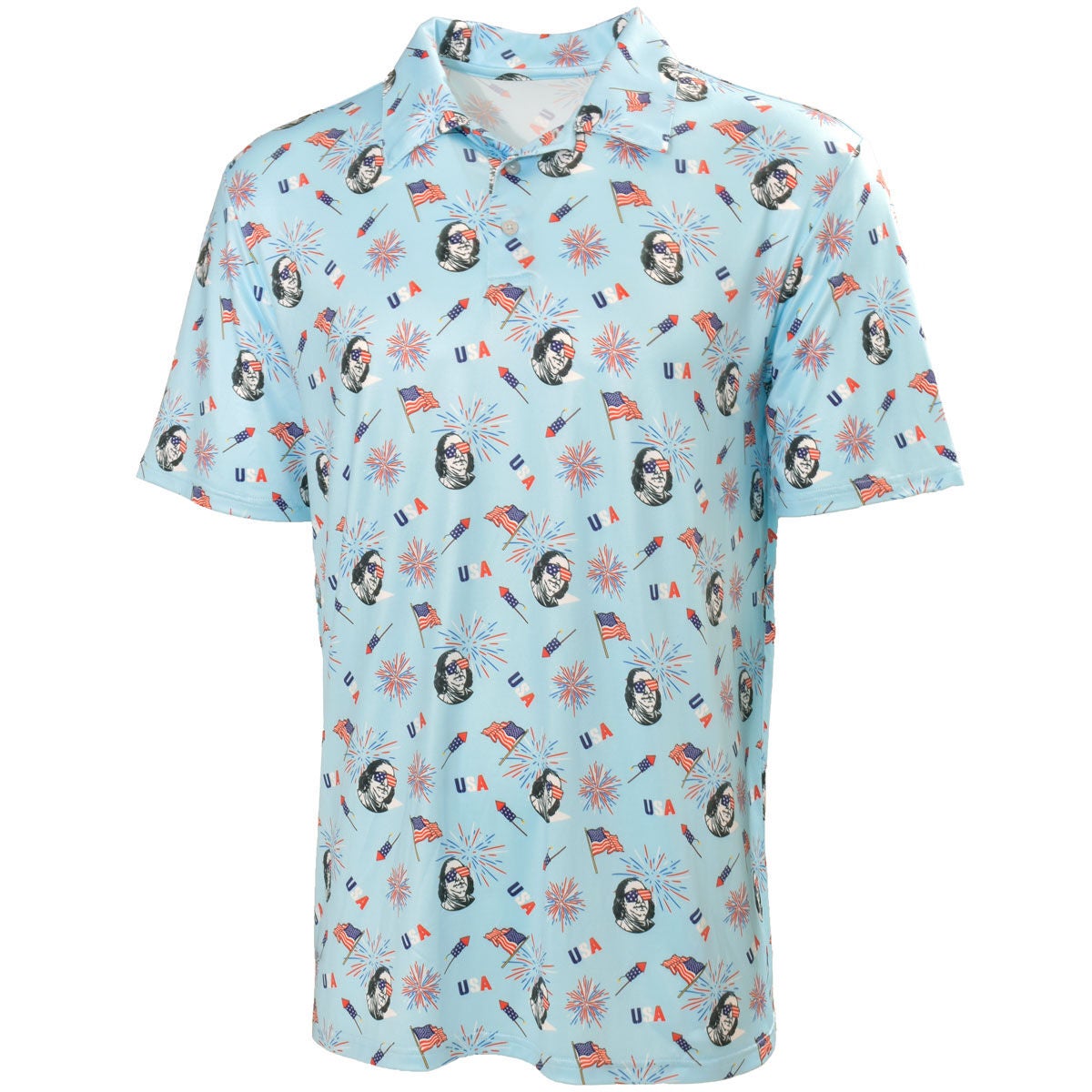 Aeroline Men's Print Polo