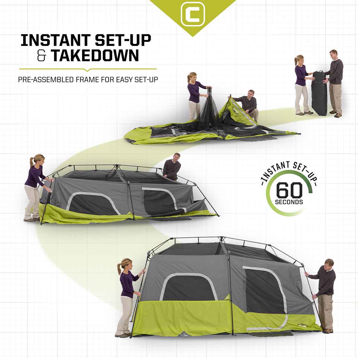 Core Equipment Core 9P Instant Cabin Tent
