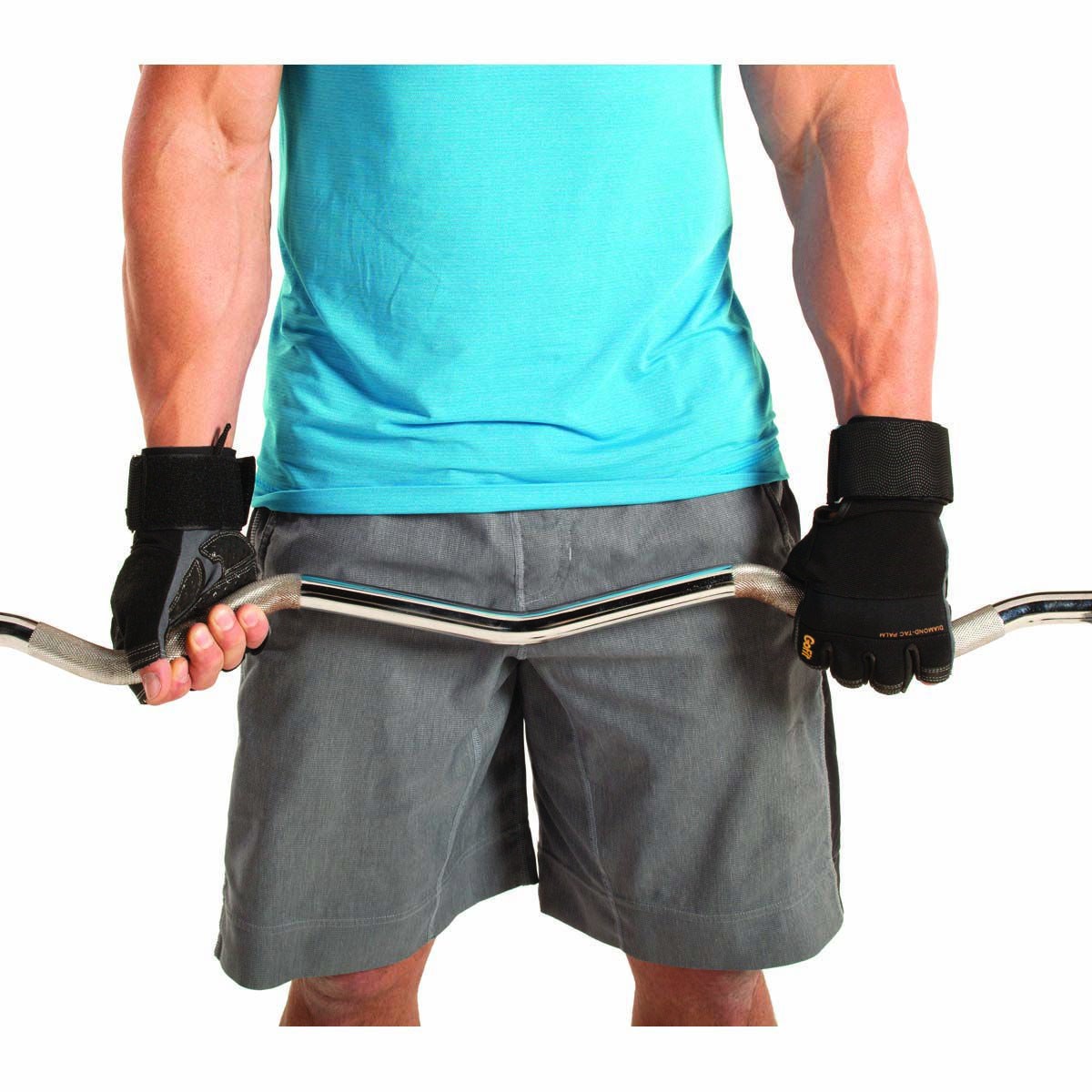 Go Fit Men's Pro Diamond-Tac Glove with Wrist Wrap