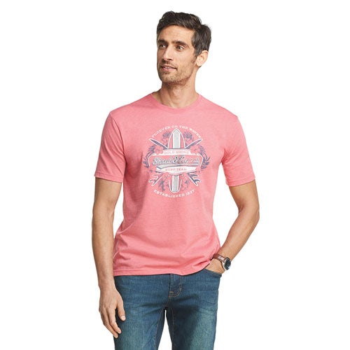 Izod Men's Shred and Repeat Graphic Tee