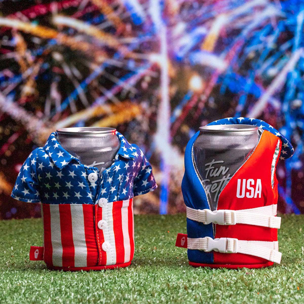 Puffin The Buoy Liberty Life Vest Koozie