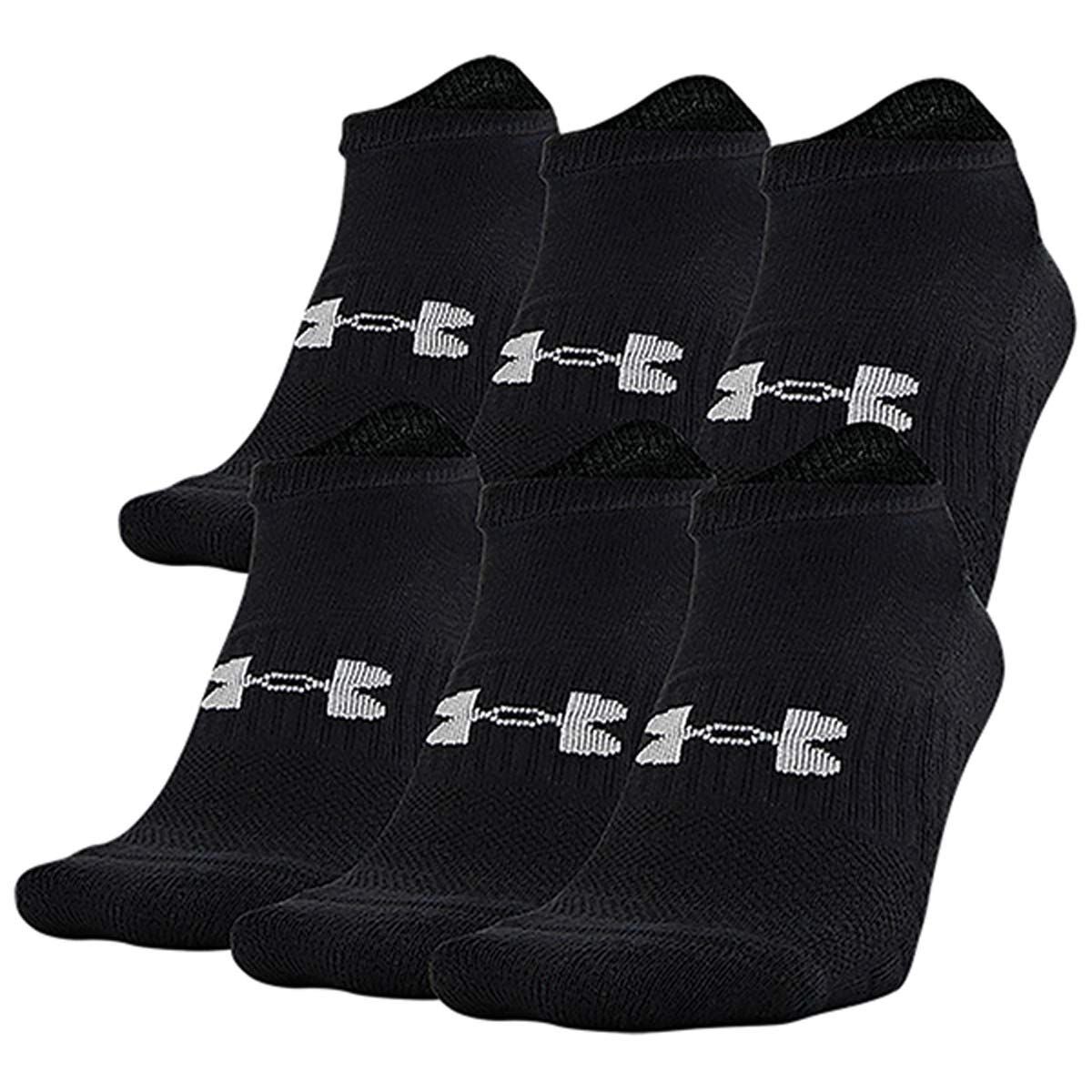 Under Armour Men's Training Cotton No Show 6-Pack Socks