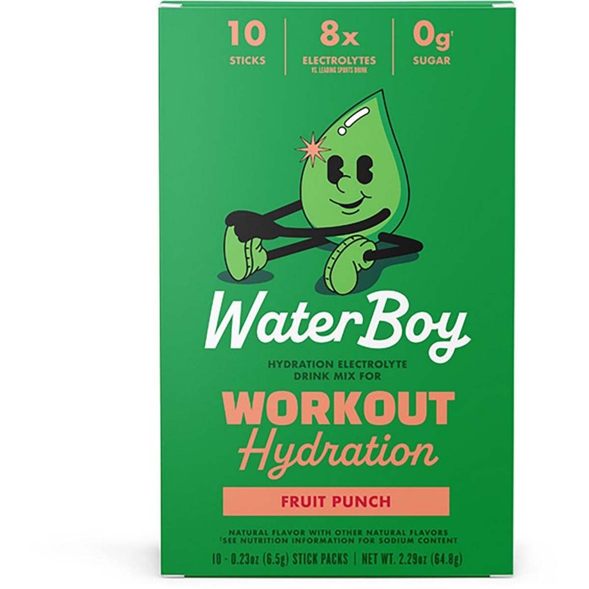 Waterboy Fruit Punch Hydration Drink Mix 12 Count