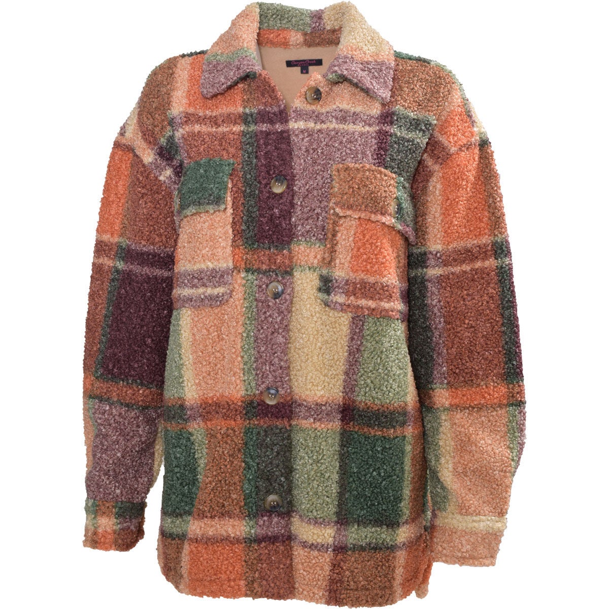 Canyon Creek Women's Plaid Sherpa Shirt Jack - Main Image