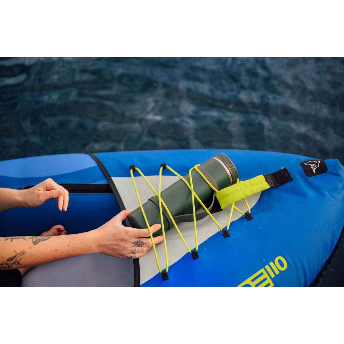 Pelican iESCAPE 110 Convertible Inflatable Sit-On-Top Tandem Kayak, 11'