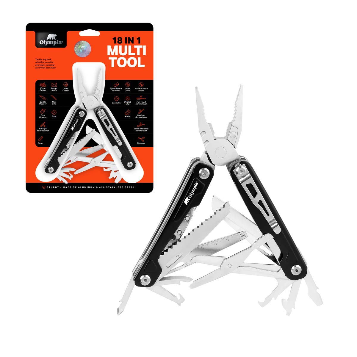 Olympia Bolt 18-in-1 Multi Tool